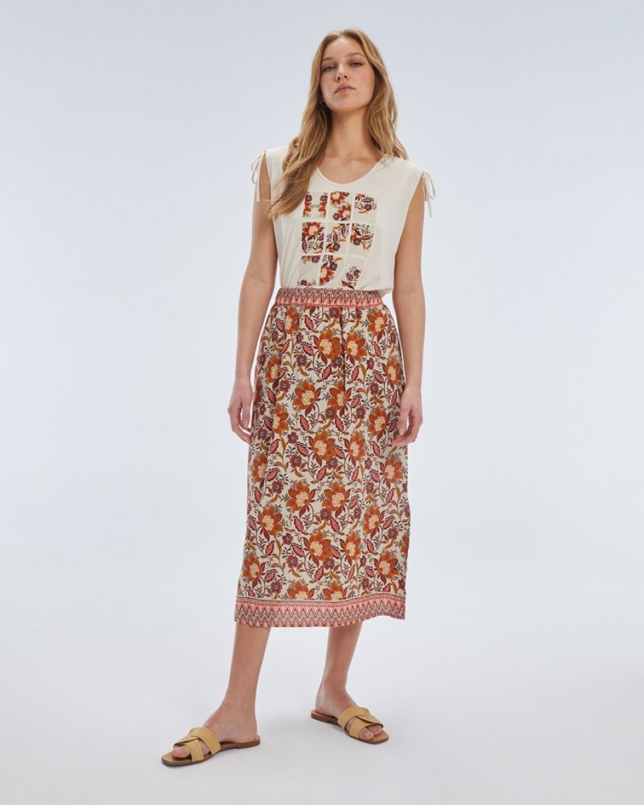 Tee shirt fleuri