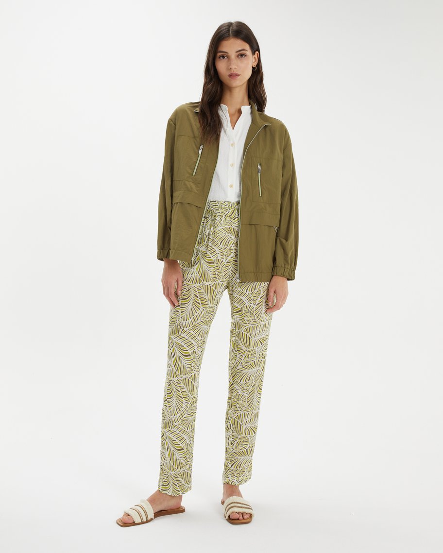 Pantalon feuillage vert