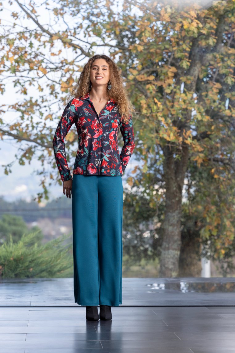 Chemise fleurie