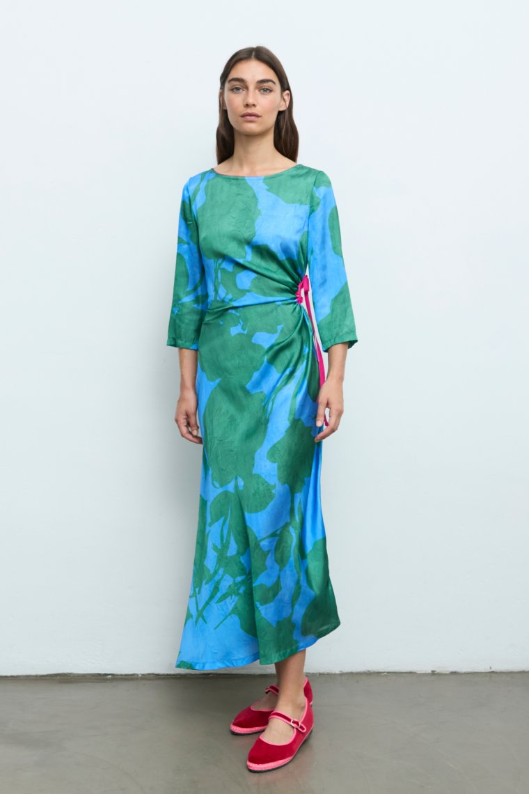 Robe longue verte