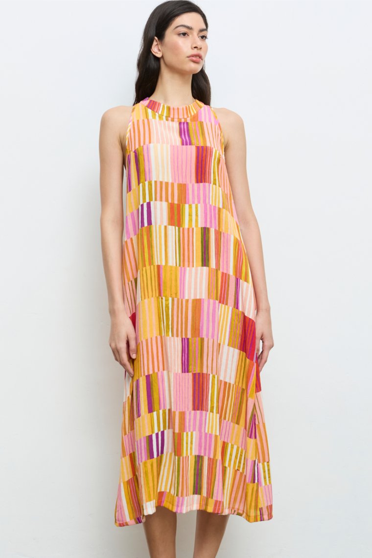 Robe longue ros&eacute;e