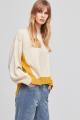 Pull beige & jaune