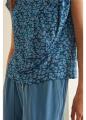 Tee-shirt liberty bleu