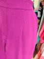 Pantalon fluide fushia