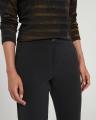 Pantalon noir revers