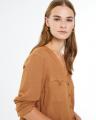 Chemise saharienne caramel