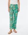 Pantalon fluide Vert/Marron