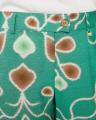 Pantalon fluide Vert/Marron