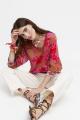Blouse rosée