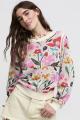 Pull fleur ivoire