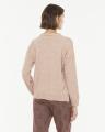 Pull rosé jacquard