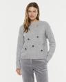 Pull gris "cloutage"