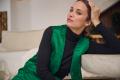 Petit gilet vert velours