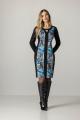 Robe bleue multico