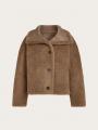 Blouson moka réversible