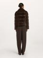 Veste fourrure chocolat