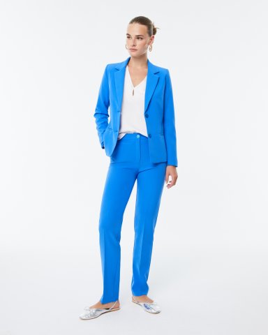 Pantalon tailleur bleu