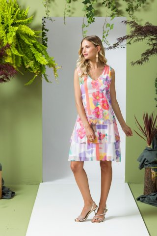 Robe fleur à bretelles