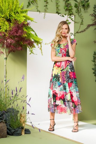 Robe longue panthère