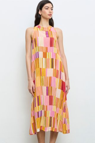Robe longue ros&eacute;e